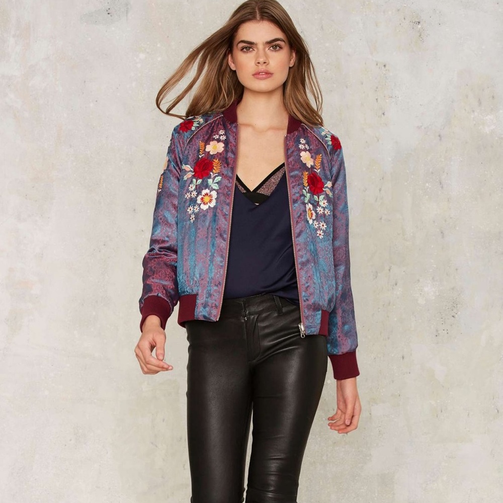 Hear me roar reversible bomber jacket